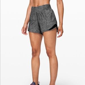 Grey Lulu lemon hotty hot short Tall